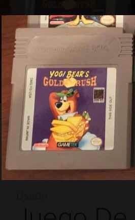 Juego De Nintendo Game Boy Yogui Bear Gold Rush