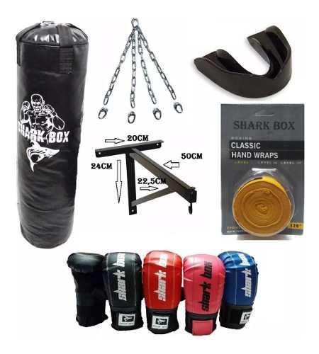 Kit:bolsa 90cm S/relleno+cadenas+soporte+guantines+vendas