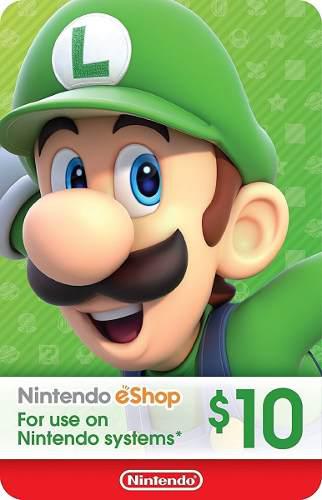 Nintendo Eshop 10 Usd - Wii U - 3ds - Switch - Southgames