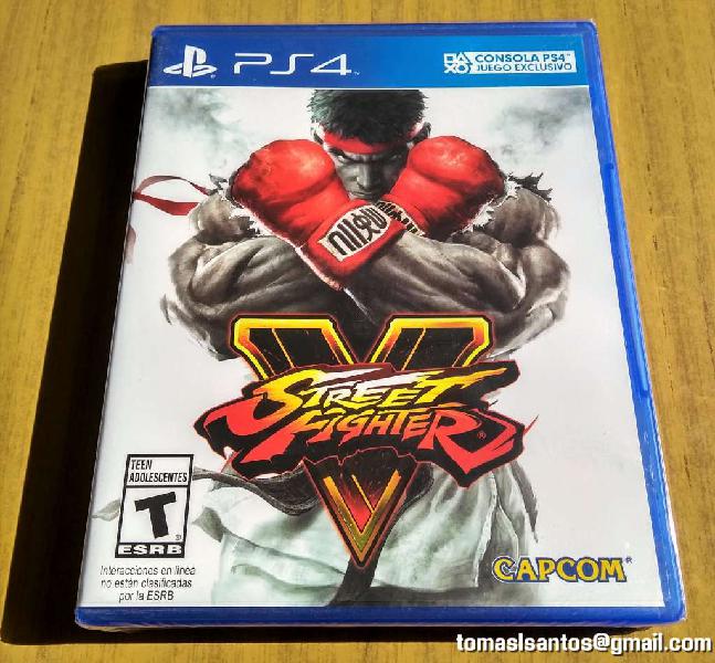 Videojuego STREET FIGHTER V para PS4 nuevo sellado.