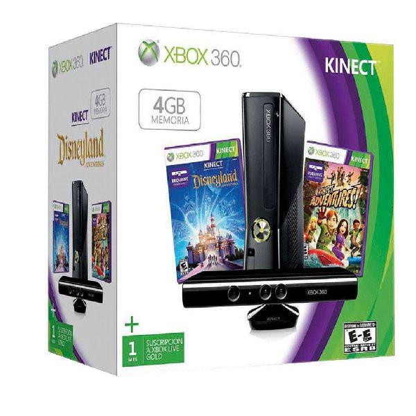 X Box 360 Slim Disney con Kinect