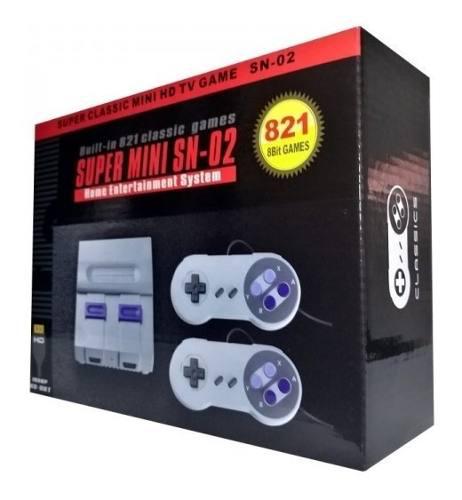 Consola Super Mini Sn-02 Nes 8 Bits 821 Juegos Nuevo