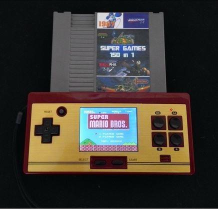 Nintendo Consola Portable Cartuchos Nes 72 Pins