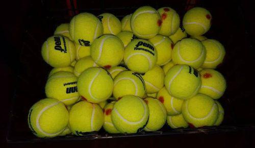 Pelotas De Tenis Usadas, Ideal Escuelitas+(Encordados)