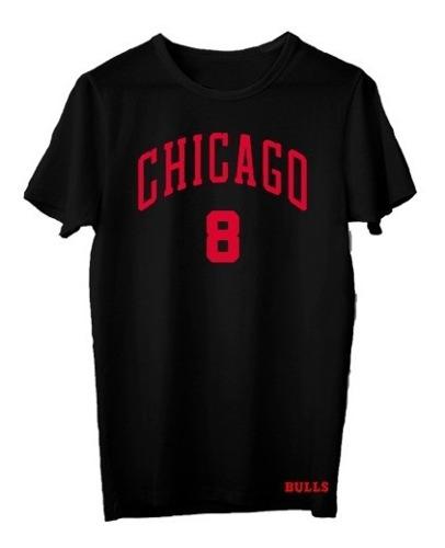 Remera Basket Nba Chicago Bulls (001) #8 Zach Lavine