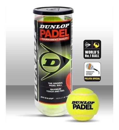 Tubo De Pelotas Dunlop Padel Importada Oferta