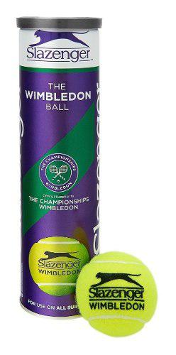 Tubo De Pelotas Slazenger Wimbledon X4 Tenis Padel