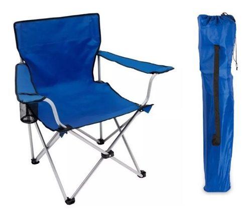 Silla Director Plegable Playa Camping Apoya Brazos Portavaso