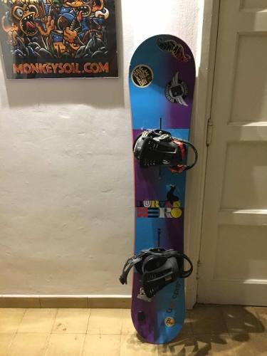 Tabla De Snowboard Burton 157cm + Fijaciones Burton