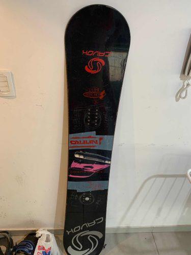 Tabla Snowboard 1.62 Con Botas Talle 12 Us