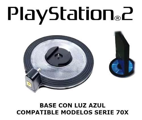 Base Con Luz Azul Para Playstation 2 Soporte Vertical 70x