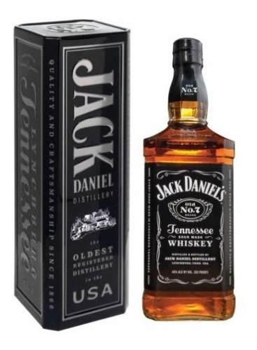 Jack Daniels 1ltro En Estuche De Lata Importado Envios...!