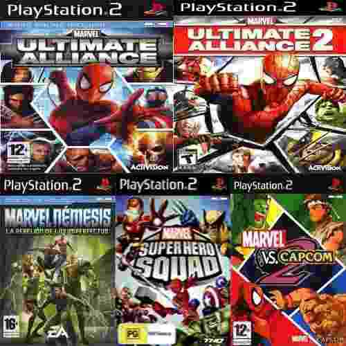 Marvel Super Avengers Ps2 Collection Sony Ps2 (5 Discos)