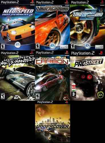 Need For Speed Coleccion Ps2 Sony Playstation 2 (7 Discos)