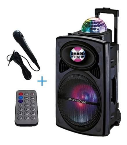 Parlante Karaoke Bluetooth Torre Fm Usb+ Mic + Lámpara