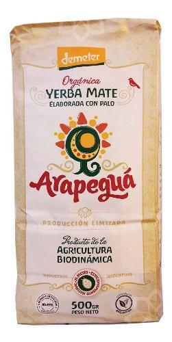 Yerba Mate Arapeguá Orgánica Biodinámica Estacionada