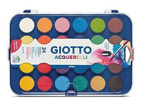 Acuarela Giotto X 24 Colores Estuche Rigido Alba Pelikan Bic