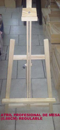 Atril Profesional(madera) De Mesa 0.85 Cm Regulable