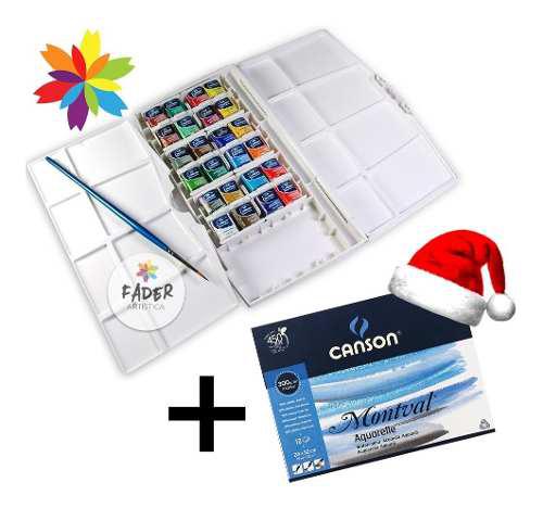 Caja Acuarelas Winsor & Newton Cotman X 24 Past Barrio Norte