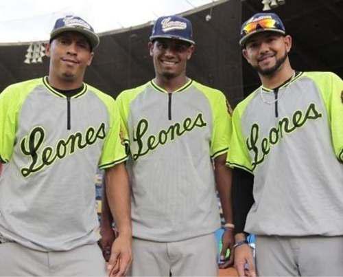 Camisetas De Béisbol Oficiales Leones Del Caracas Orginales