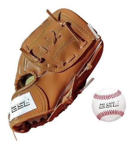 Guante Baseball 9 ´´+ Pelota Cosida Set Softball Kbl Bola