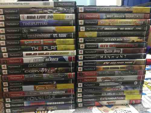 Lote De 38 Games Juegos Ps2 Originales Con Estuche - Manual