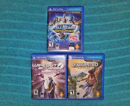 Pack De 3 Juegos Vita (uncharted, Wipeout, Ps-allstars)