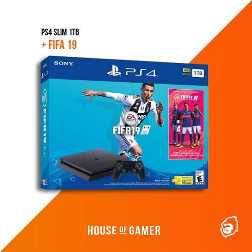 Ps4 Playstation 4 Slim 1 Tb + Fifa 19