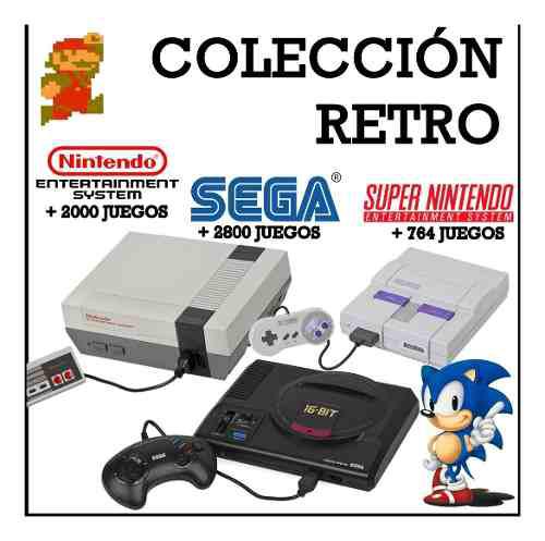 Colección Juegos Retro - Nes Snes Y Sega Para Pc - Android