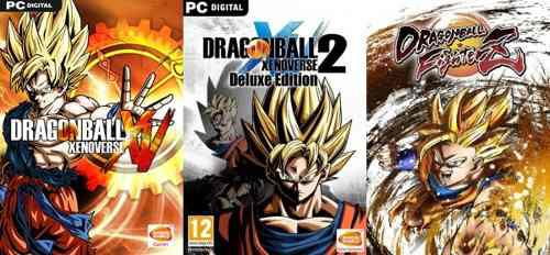 Dragon Ball Xenoverse 1 + 2 + Fighterz (3 Juegos) Pc Digital