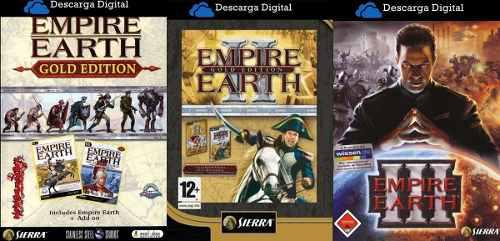 Empire Earth 1 + 2 + 3 - (3 Juegos) Pc Digital - Entrega Ya