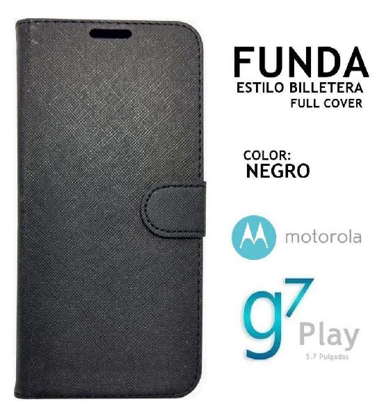 Funda Con Tapa Billetera Motorola Moto G7 Play Rosario