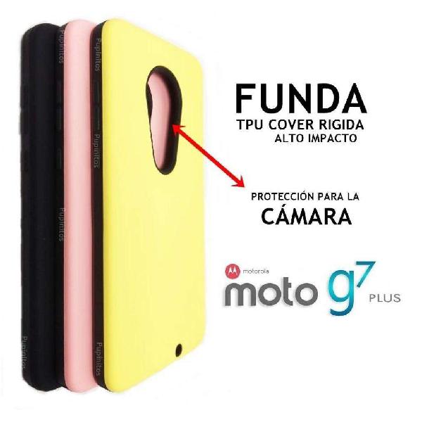 Funda Rígida Protege Cámara Motorola Moto G7 Plus Rosario