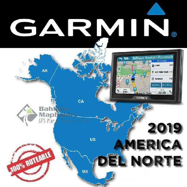 Mapa America del Norte para GPS Garmin 2019 USA Canadá