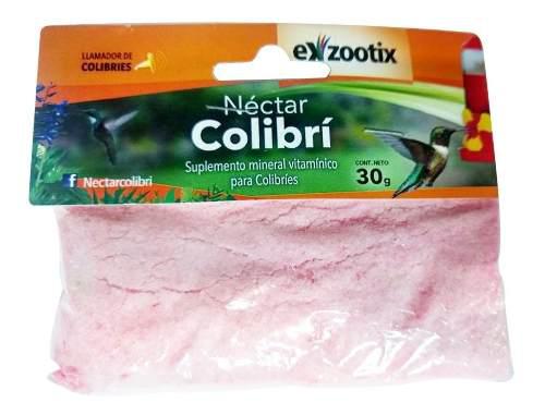 Nectar Alimento Colibri Picaflor Colibries Exzootix 30gr