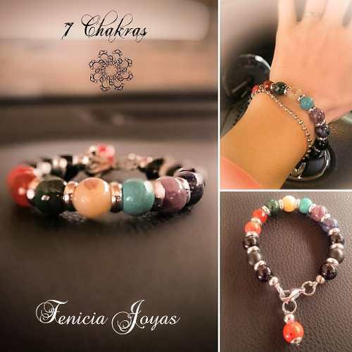 Pulsera 7 Chakras N°10 (piedras Semipreciosas Y Acero