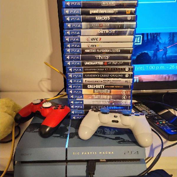 Vendo Playstation 4 Y 20 Juegos