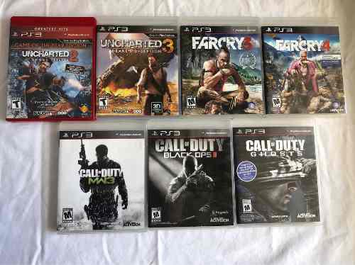 Juegos Ps3 (uncharted, Call Of Duty, Far Cry)