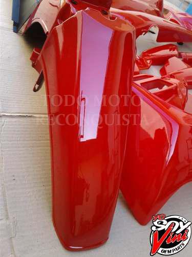Kit Plastico Yamaha Crypton T105 Rojo Vini Oem Parts