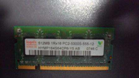 Memorias para Notebook Hinyx 512mb 1rx16 Pc25300s55512