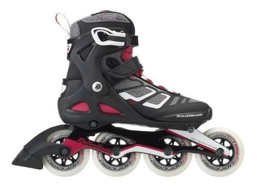 Roller Rollerblade Macroblade 90 Aluminio Mujer Black Cherry