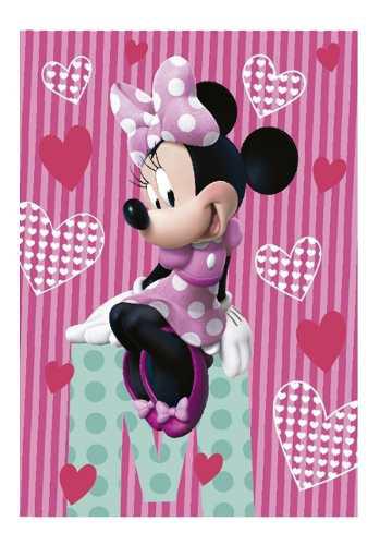 Carpeta Alfombra Minnie Disney Infantil 1.00 X 1.40 Modelo 2