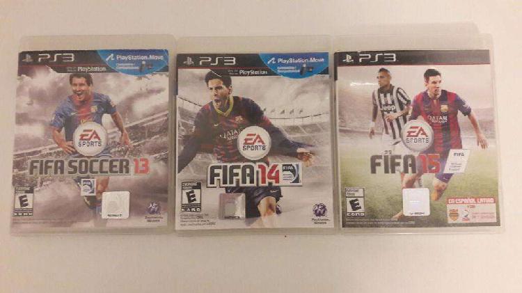 Fifa 2013- 14 Y 15 para Play 3 liquido hoy