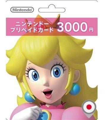 Nintendo Eshop Card 3000 ¥ Yen Japon Switch / 3ds / Wii U