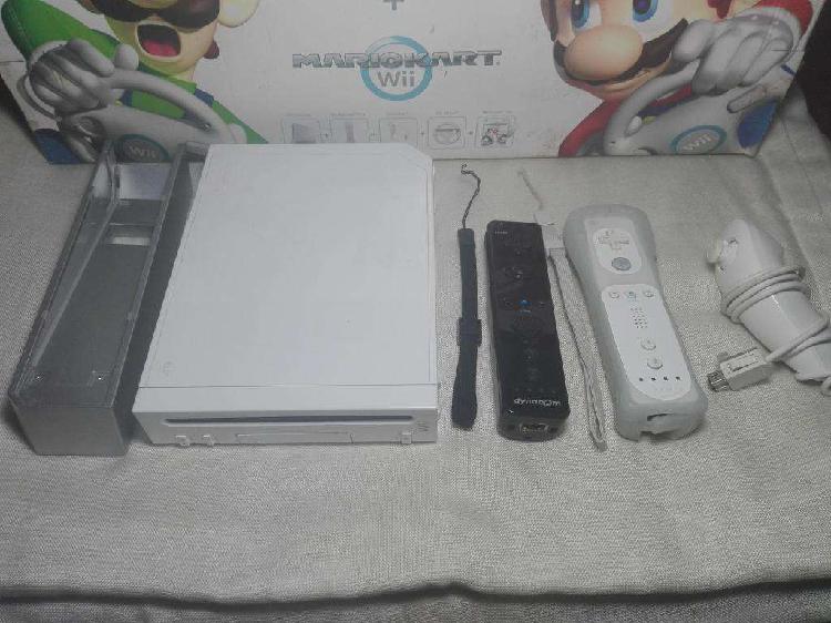 Nintendo Wii Flasheada Completa En Caja Con 2 Wiimote