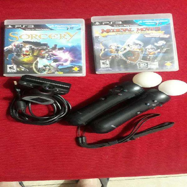 Ps 3 Kit Move Mas Juegos Play Station