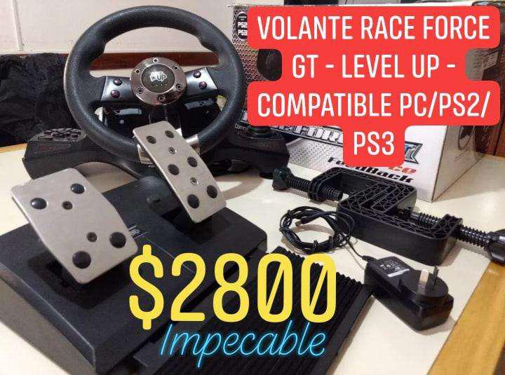 Volante Race Force Gt - Level Up - Compatible Pc/ps2/ps3