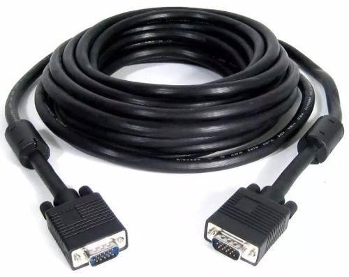 Cable Vga 20 Metros Con Doble Filtro Monitor Pc Proyector