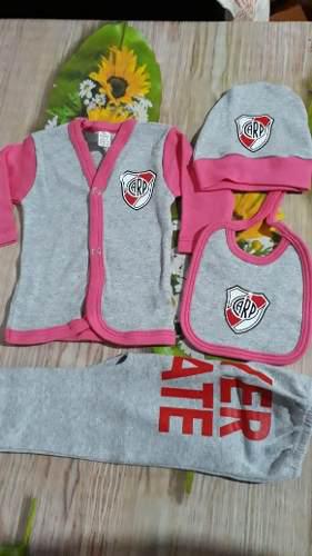 Conjunto De Bebe River Plate 4 Piezas