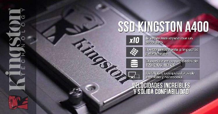 Disco Estado Solido 240 GB Kingston A400. Ideal Diseño,